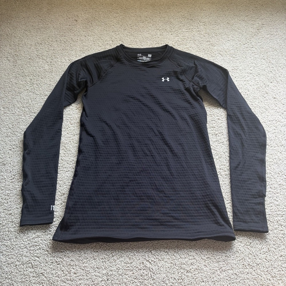 Under Armour Cold Gear Fitted Base 1.0 Long Sleeve Shirt Women's Small Black